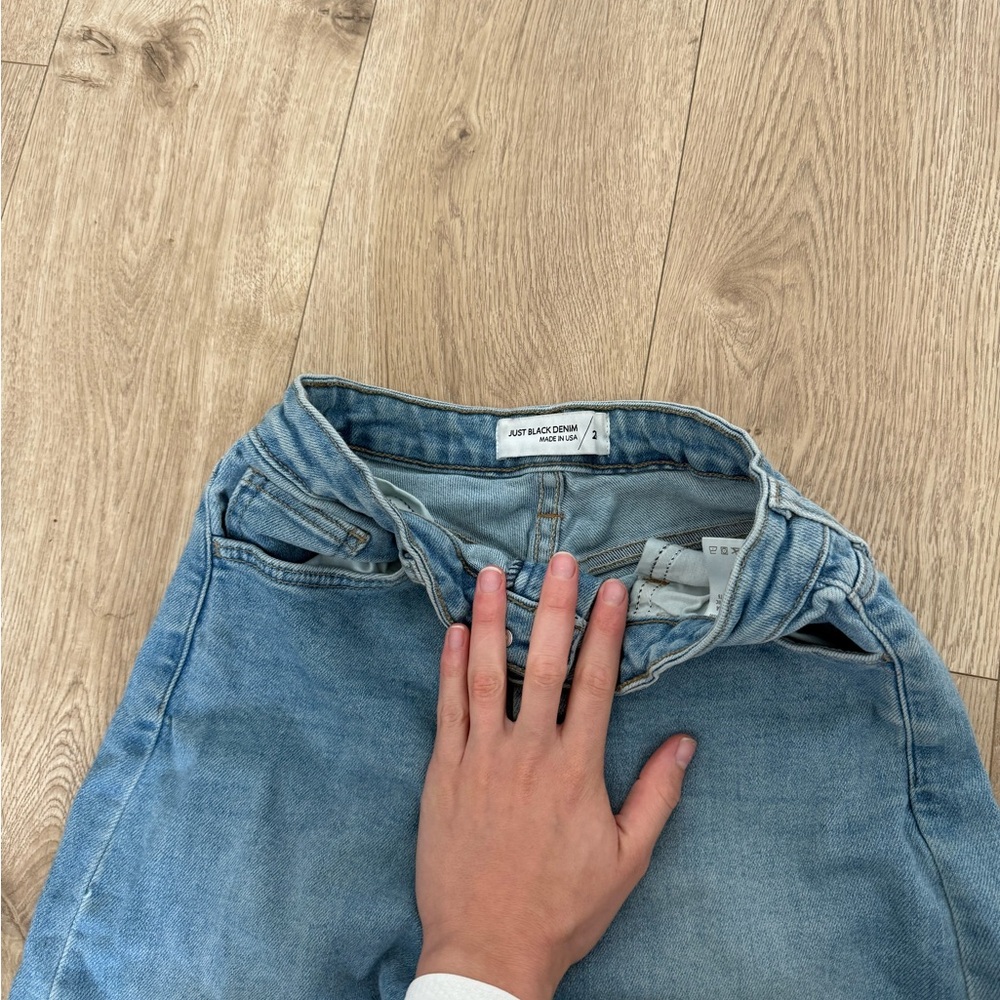Just Black Women's Boyfriend Jeans in Light Blue